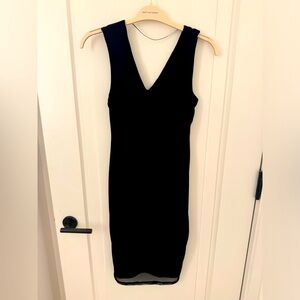 AFRM black midi dress